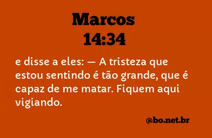Marcos 14:34 NTLH