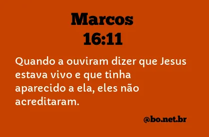 Marcos 16:11 NTLH