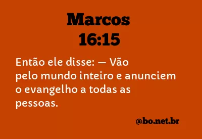 Marcos 16:15 NTLH