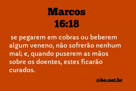 Marcos 16:18 NTLH
