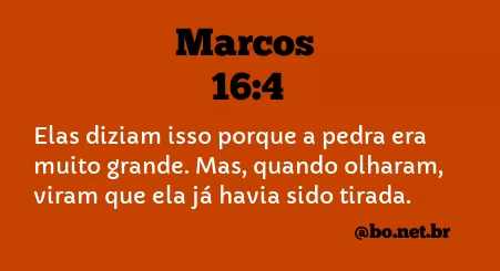 Marcos 16:4 NTLH