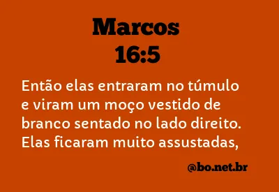 Marcos 16:5 NTLH