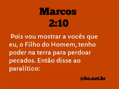Marcos 2:10 NTLH