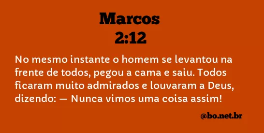 Marcos 2:12 NTLH