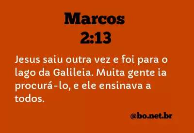Marcos 2:13 NTLH