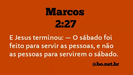 Marcos 2:27 NTLH