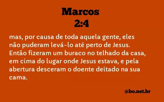Marcos 2:4 NTLH