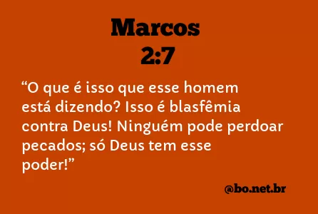 Marcos 2:7 NTLH