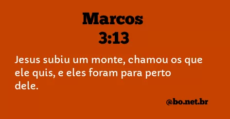 Marcos 3:13 NTLH