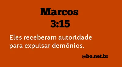 Marcos 3:15 NTLH