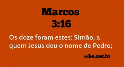 Marcos 3:16 NTLH