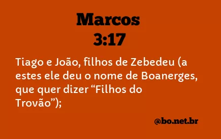 Marcos 3:17 NTLH