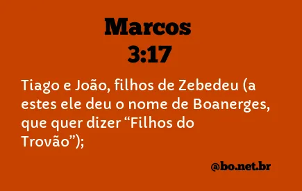 Marcos 3:17 NTLH