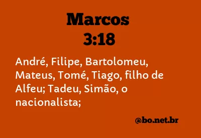 Marcos 3:18 NTLH