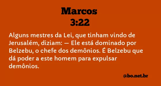 Marcos 3:22 NTLH