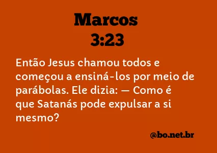 Marcos 3:23 NTLH
