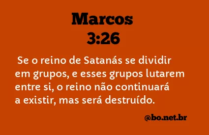 Marcos 3:26 NTLH