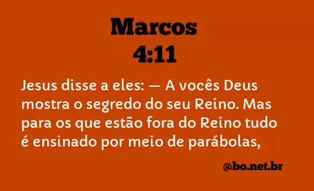Marcos 4:11 NTLH