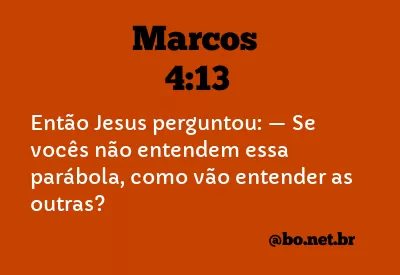 Marcos 4:13 NTLH