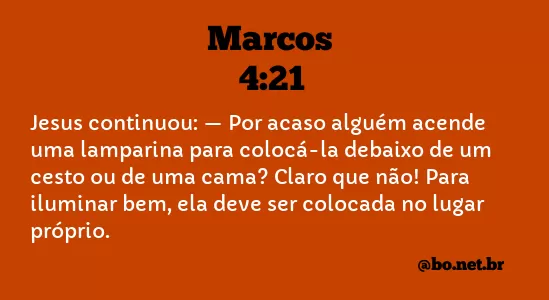 Marcos 4:21 NTLH