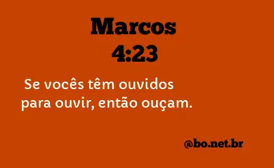 Marcos 4:23 NTLH