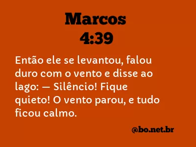 Marcos 4:39 NTLH