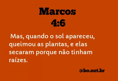 Marcos 4:6 NTLH