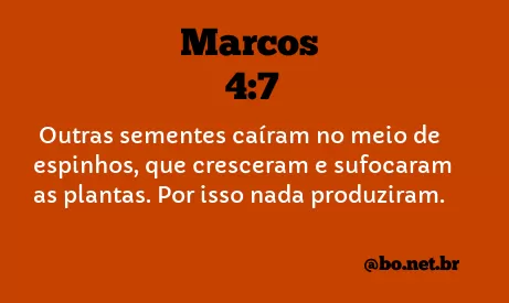 Marcos 4:7 NTLH