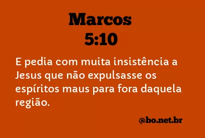 Marcos 5:10 NTLH