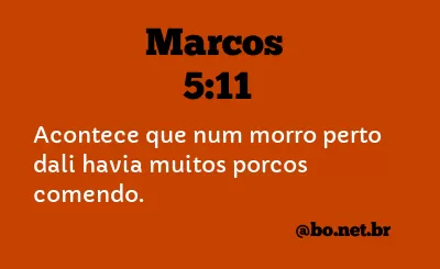 Marcos 5:11 NTLH