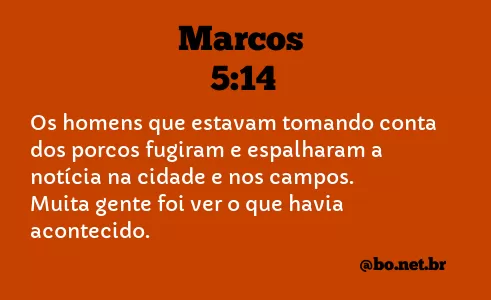 Marcos 5:14 NTLH