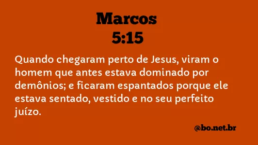 Marcos 5:15 NTLH
