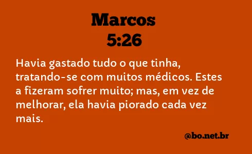 Marcos 5:26 NTLH