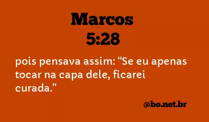 Marcos 5:28 NTLH