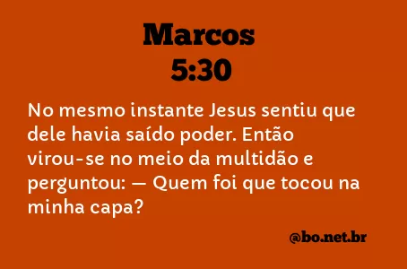 Marcos 5:30 NTLH