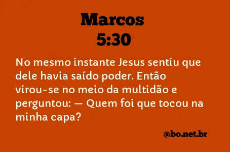 Marcos 5:30 NTLH