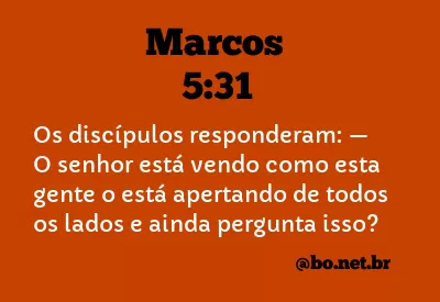 Marcos 5:31 NTLH