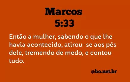 Marcos 5:33 NTLH