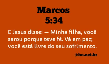 Marcos 5:34 NTLH