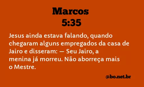 Marcos 5:35 NTLH