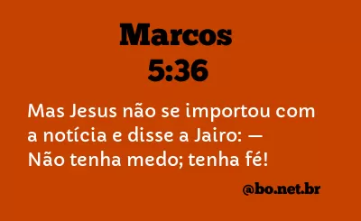 Marcos 5:36 NTLH