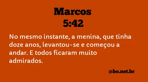Marcos 5:42 NTLH