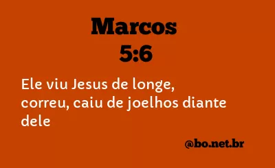 Marcos 5:6 NTLH