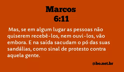Marcos 6:11 NTLH