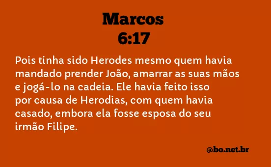 Marcos 6:17 NTLH