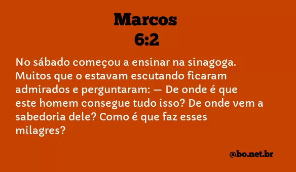 Marcos 6:2 NTLH