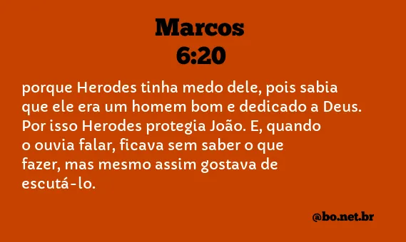 Marcos 6:20 NTLH