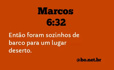 Marcos 6:32 NTLH