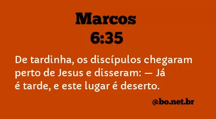 Marcos 6:35 NTLH