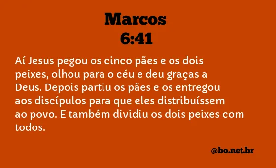 Marcos 6:41 NTLH